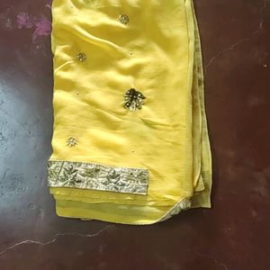 Yellow Colour Saree,