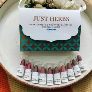 10 Lipstick Mini-Kit Just Herbs