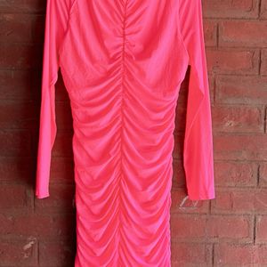 Women bodycon Pink Dressed With Tag