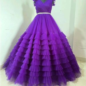 Ruffle Gown 💜 Free HairAccessories 🥰