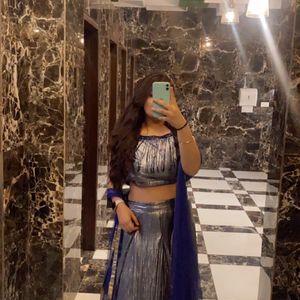 Crop Top And Skirt Without Dupatta