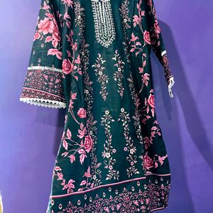 Stitched Pakistani Kurta Sets With Pant & Dupatta