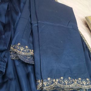 3pcs Suit With Embroidery And Gota Patti Work