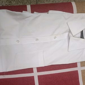 Plain White Cotton Shirt For Men
