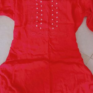 Cotton Kurti, Mirror Work