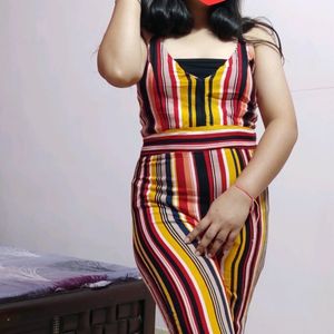 Striped Lines Jumpsuit Casual