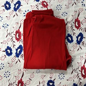 Red Colour Cotton Leggings