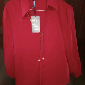 NEW WITH TAG, Cherry Red Shirt