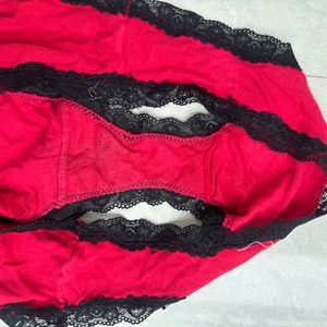 Red&White Womens Brief