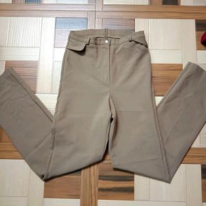 Pastel Brown Korean Formal Pants