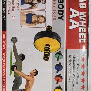 AB Wheel Body Exerciser Yellow Colour