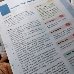 Human Reproduction Printed Notes Unacademy