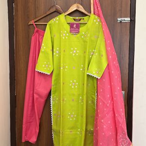 Stylish Kurta Pant With Duppta Set