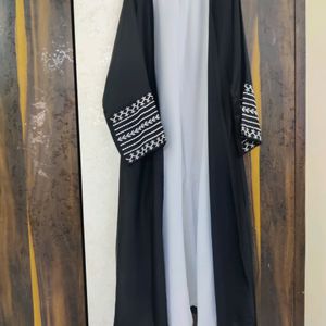 Beautiful Keffiyah Embroidery Abaya