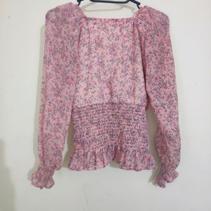 Pink Crop T-shirt