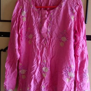 Pink Tunic Top. Size M