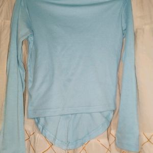 Light Blue Crop Top