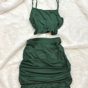 SALE Green Pinterest Ruched Co-ordset