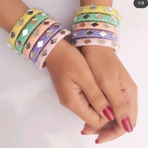 Pestal Shade Bangles 🤍🤎💚