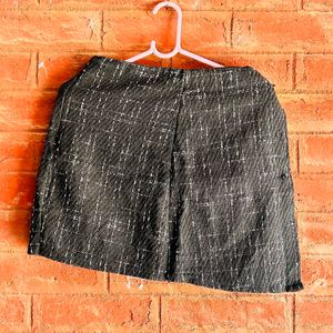 Tweed Women Korean Short Layered Skort