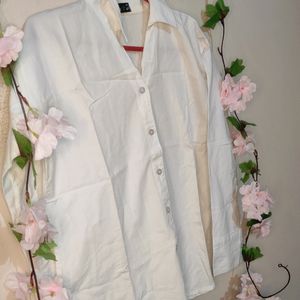 Branded White Formal Shirt For Women