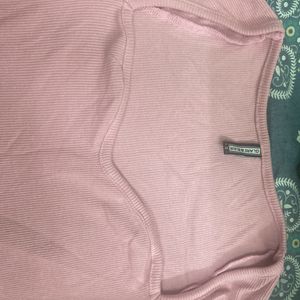 pink sweetheart neckline top