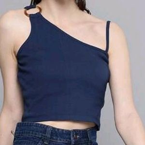 Blue Stylish Crop Top By Sassafras