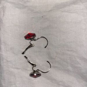 Beautiful Red Stone Earrings