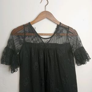 Black Casual Top (Girl' s)