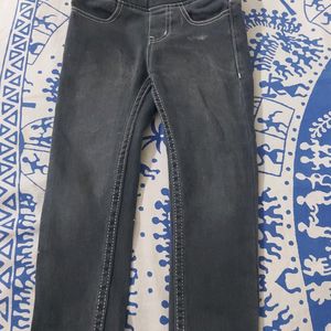 Charcoal Black Slim Fit Jeans| 3-4 Years Old