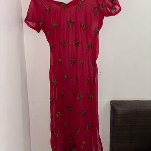 Kurta With Heavy Dupatta