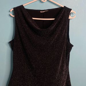 Vintage Shimmer Black Top