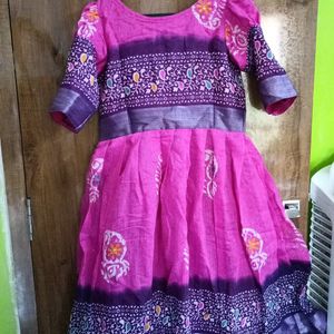 Chanderi Frock