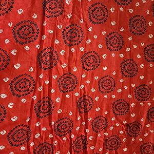 A Line Red Kurthi