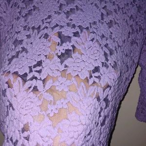 Lavender Lace Top