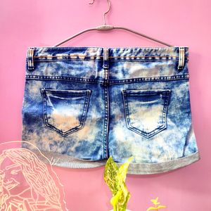 New Tie-Dye Blue Shorts (Women)