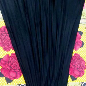 DL Fashion Solid Women Pleated Black Skirt