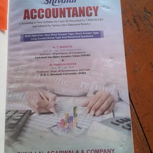 Book Of 12th Commerce Accountancy BY Shivalal