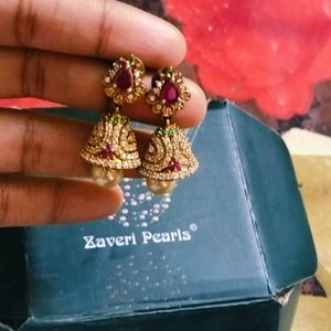 Pretty Pink Stone Jhumka 🌷