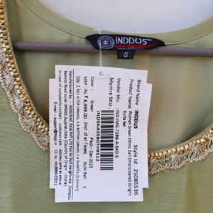 Inddua Pista Green Suit Set Malaika Edition/Size-S