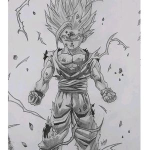 Gohan Ssj2 Handmade Art.