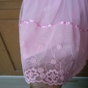 Beautiful Party Wear Pink Frock