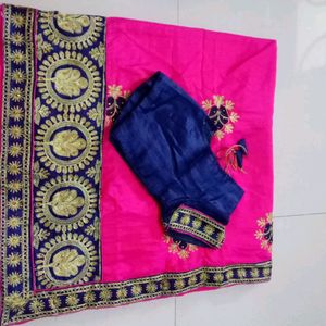 Party Wear Saree With Blouse