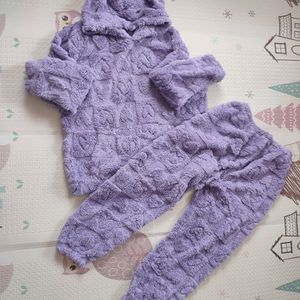 Warm Lavender Fleece Set