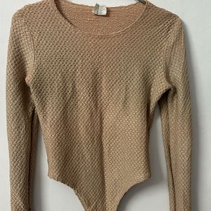 Beige( towards Brown Tone) bodycone top