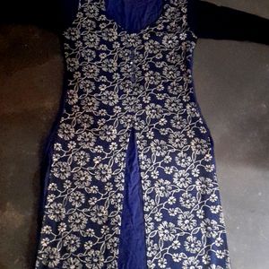 Navy Blue Color 💙 Kurti Tree Lear