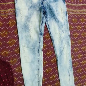 Ripped Faded Jeans For Men