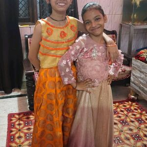 10-13yrs Girl Lehga For Haldi