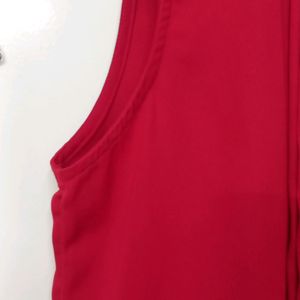 Vanheusen Red Sleeveless Top