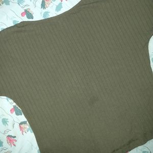 Olive Green Top Medium Size